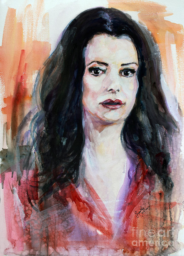 Criminal Minds Emily Prentiss Painting by Ginette Callaway