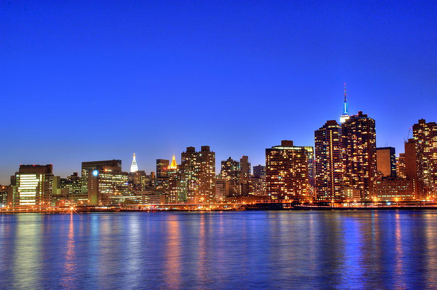 New York City Photograph - Crimson Blue by Tony Ambrosio