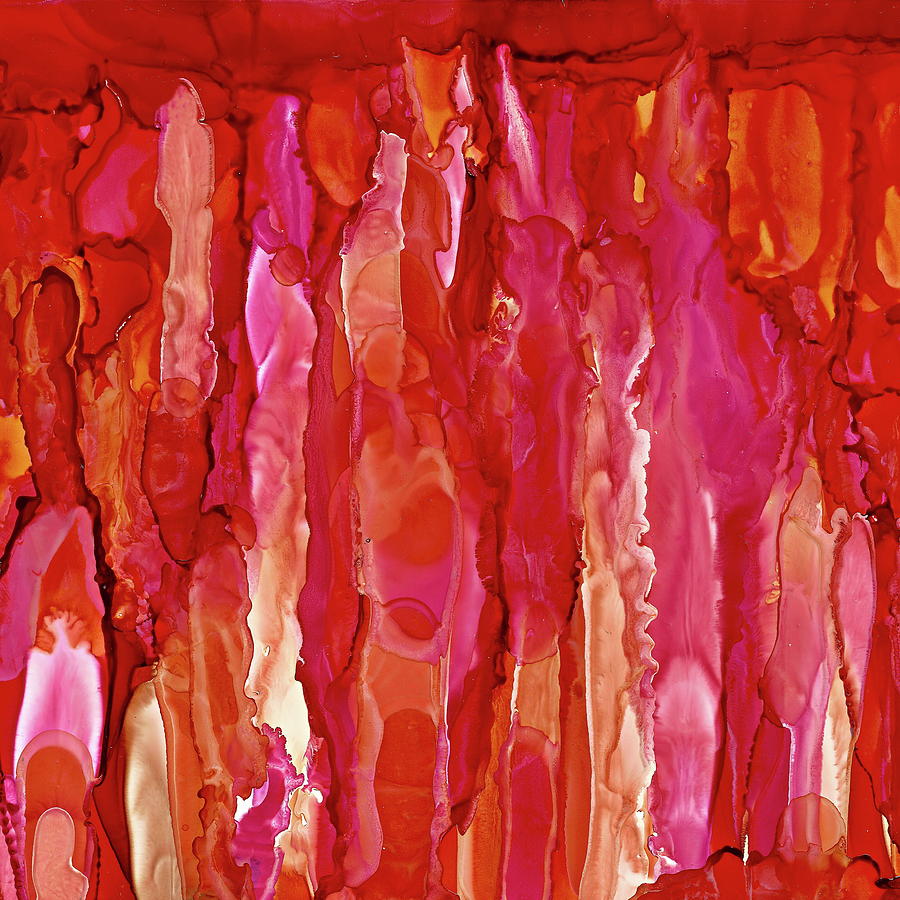 Crimson Cascade Painting