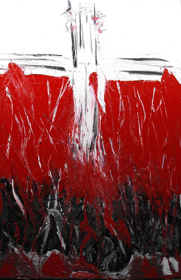 Crimson Cleanse Painting by Ginger Repke
