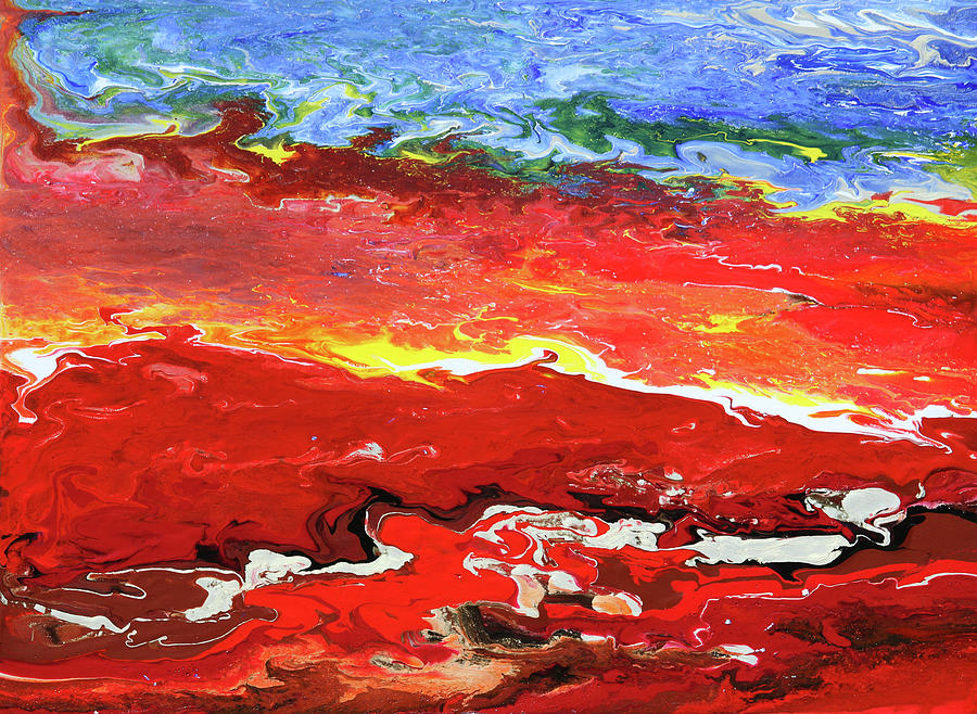 Crimson Drift Painting by Ralph White