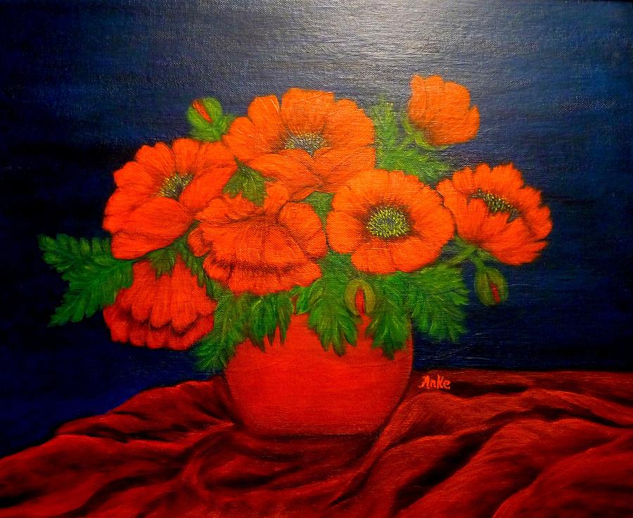 The Poppy Patch Painting by Anke Wheeler - Fine Art America