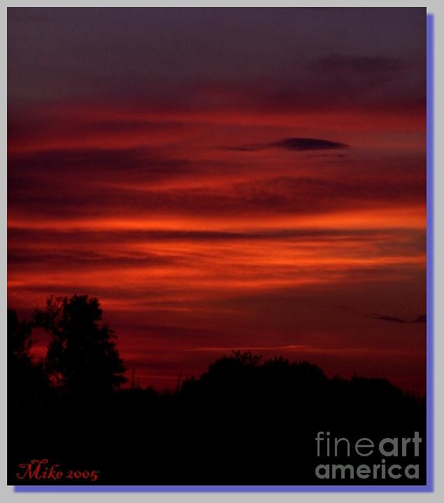 Crimson Sky Photograph by Mike Hazelwood - Fine Art America