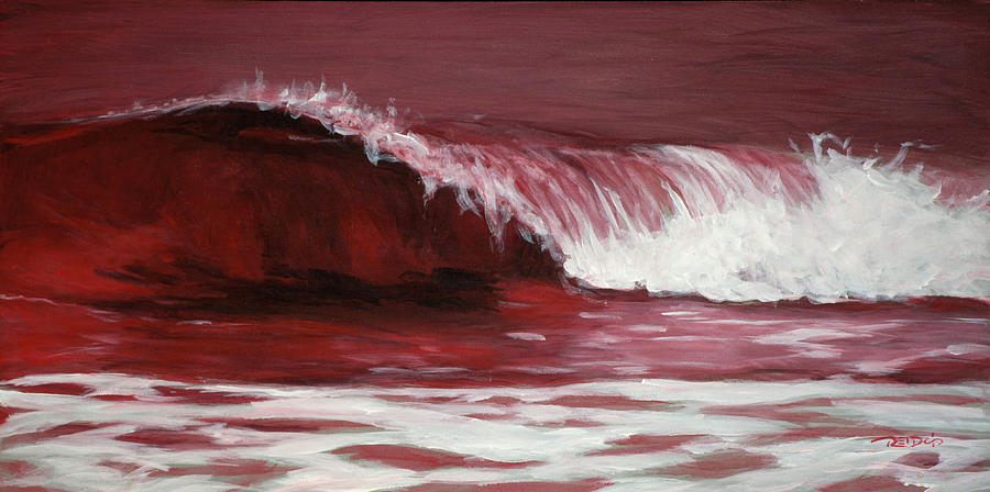Crimson Tide Painting by Christopher Reid