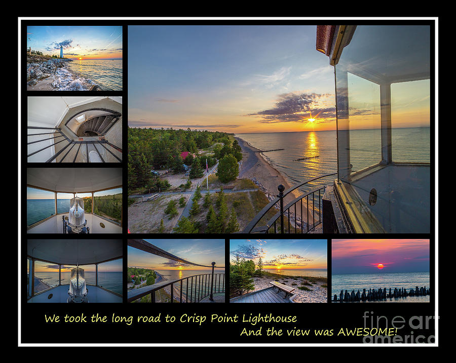 Crisp Point Lighthouse Collage -0001 Photograph by Norris Seward