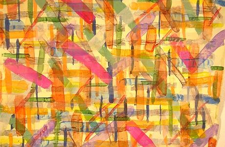 CrissCrosses Painting by Margaret Knight CrissCrosses Painting by Margaret Knight