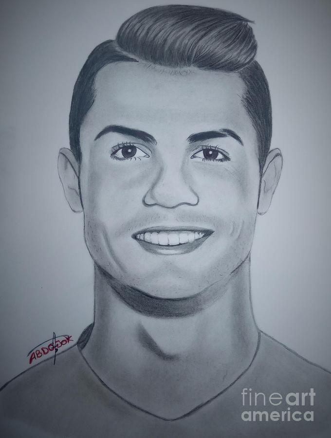 Cristiano Ronaldo Drawing by Abdo Jouk Fine Art America