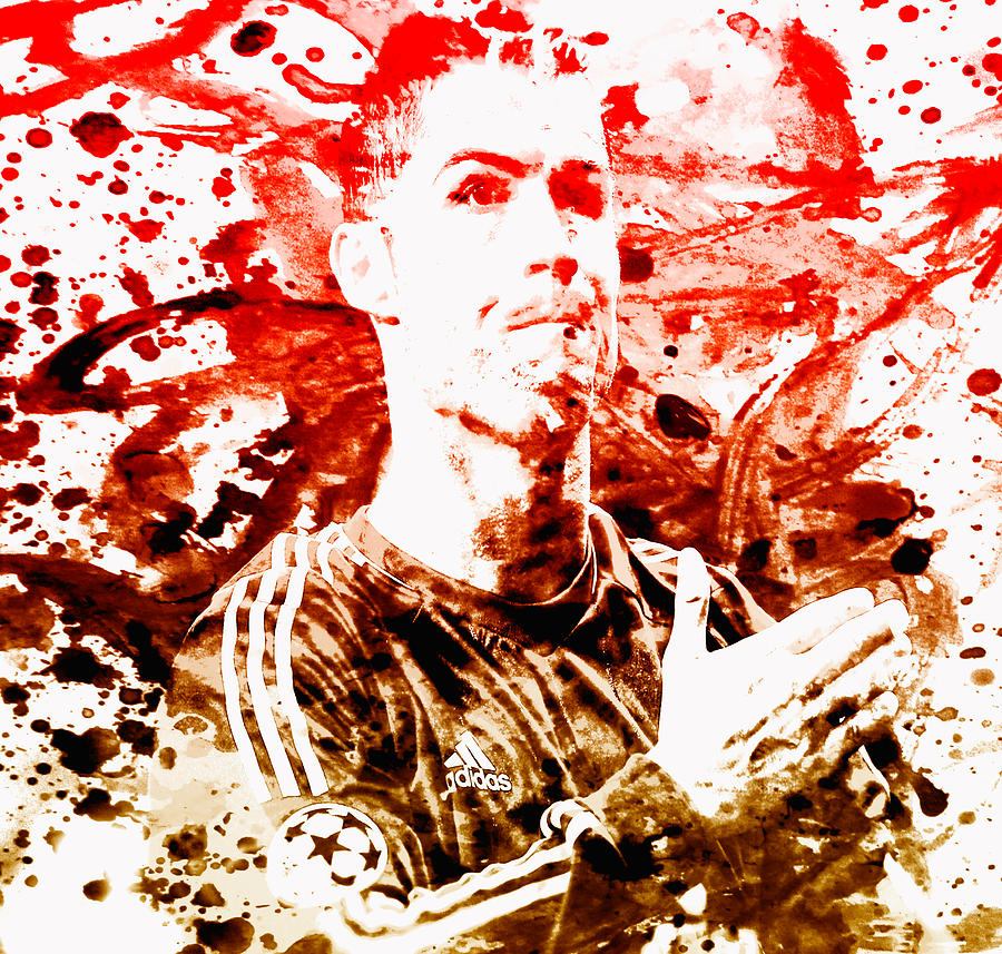 Cristiano Ronaldo CR7 Painting by Brian Reaves