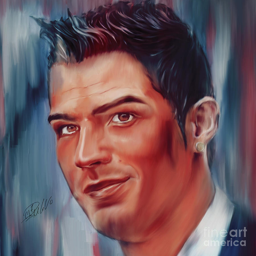 Cristiano Ronaldo gh761 Painting by Gull G