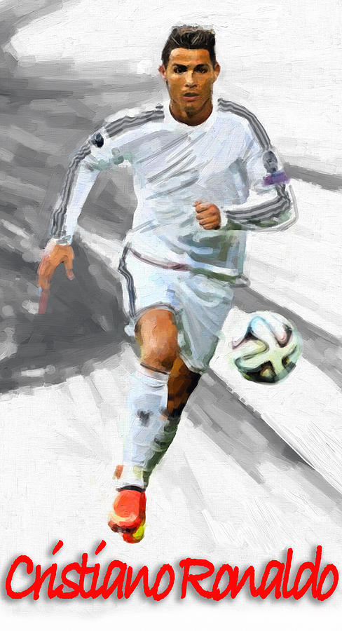 Cristiano Ronaldo Painting by Vya Artist