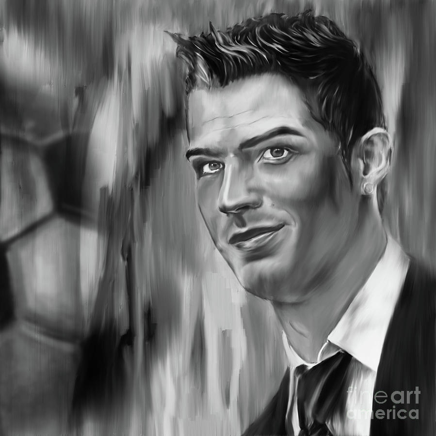 Cristiano Soccer Player 01 Painting by Gull G