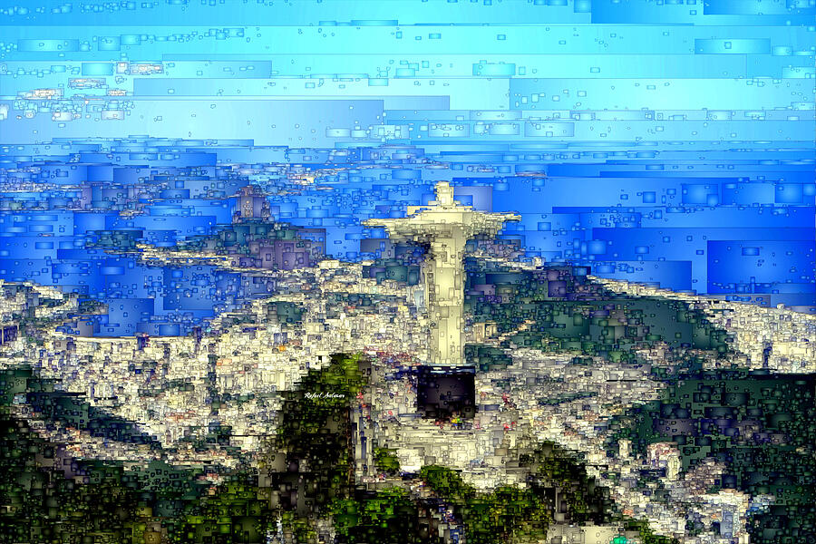 Cristo in Rio de Janeiro Brazil Digital Art by Rafael Salazar