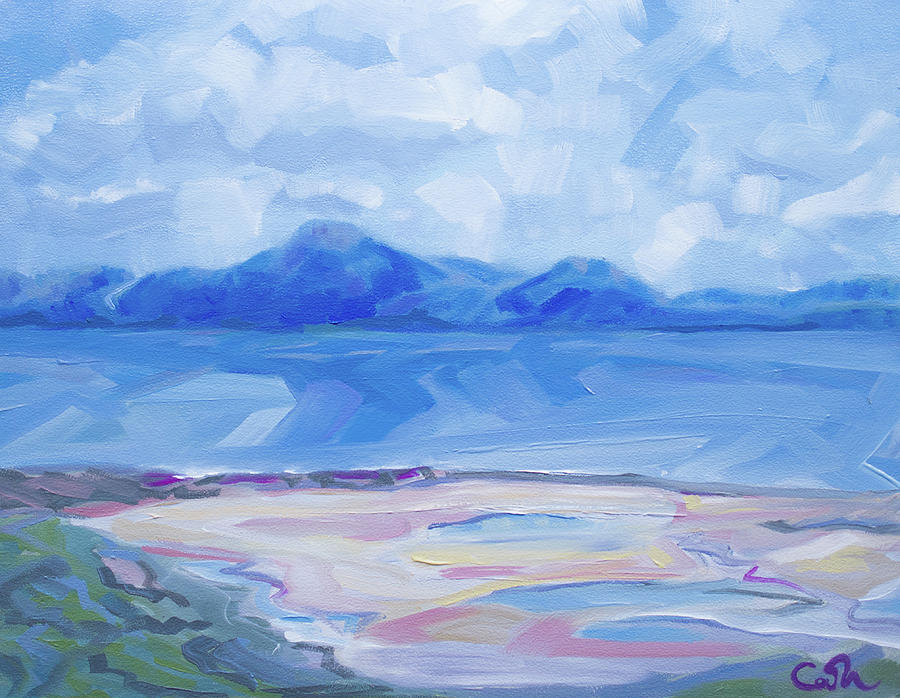Atlantic Painting - Croagh Patrick From The Greenway At Mulranny Mayo Ireland by Catherine Considine Atlantic Painting - Croagh Patrick From The Greenway At Mulranny Mayo Ireland by Catherine Considine