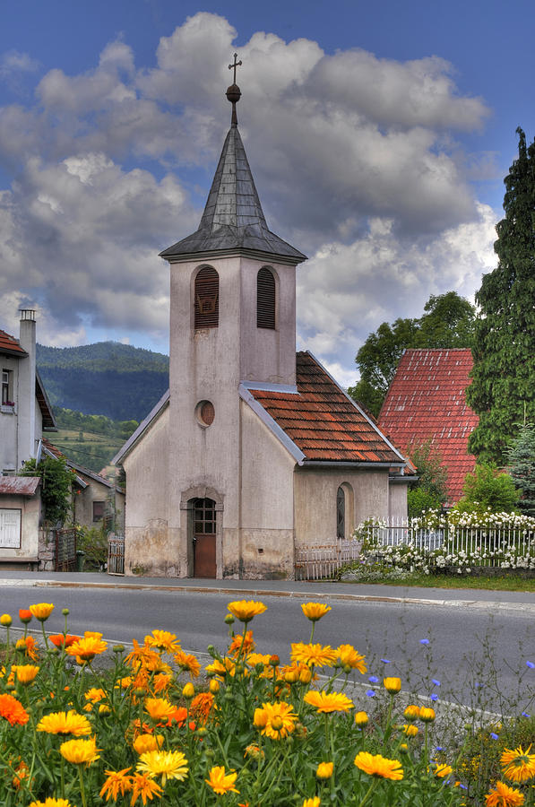 Croatian Roadside Chapel Photograph by Don Wolf