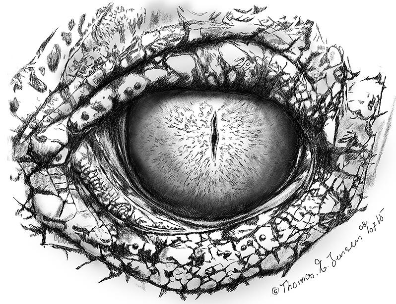 Croc Eye Digital Art by ThomasE Jensen