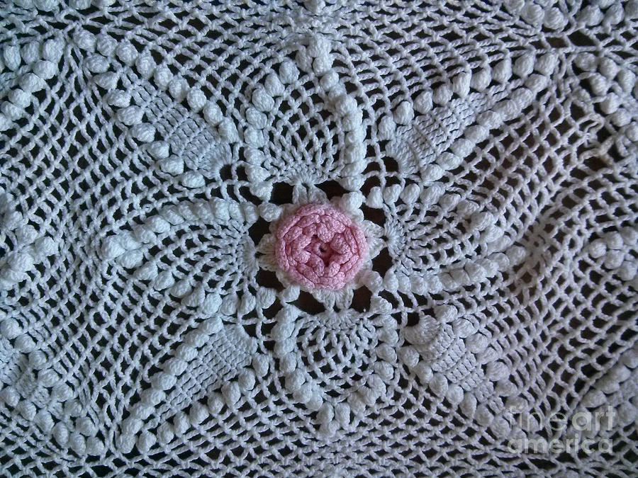 Crocheted Bedspread Pattern Photograph By Dominique Fortier