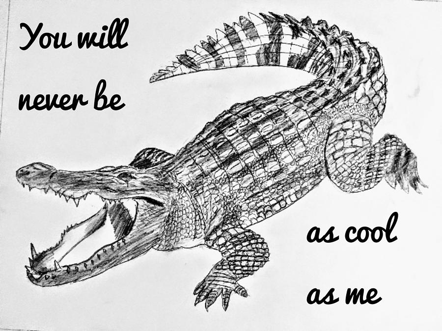 Crocodile Pencil Drawing - How to Sketch Crocodile using Pencils :  DrawingTutorials101.com