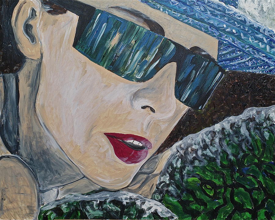 Crocodile Sunglasses Painting by Jean-luc Celereau