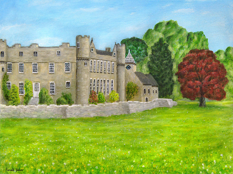 Castle Painting - Croft Castle - Herefordshire by Ronald Haber