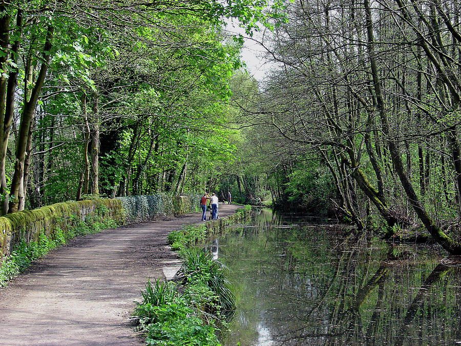 Cromford Canal, Tree Lined Walk Photograph by Rod Johnson