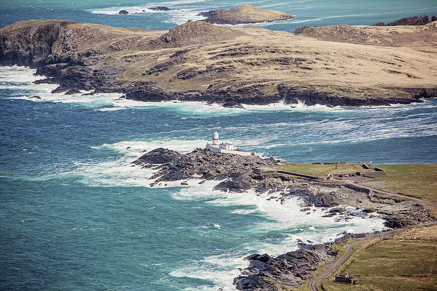 Cromwell Point and Valentia Island Lighthouse Photograph by Scott Pellegrin
