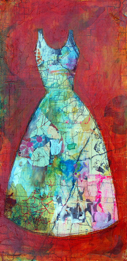 Map Mixed Media - Crooked Creek Road by Donna Stubbs Map Mixed Media - Crooked Creek Road by Donna Stubbs