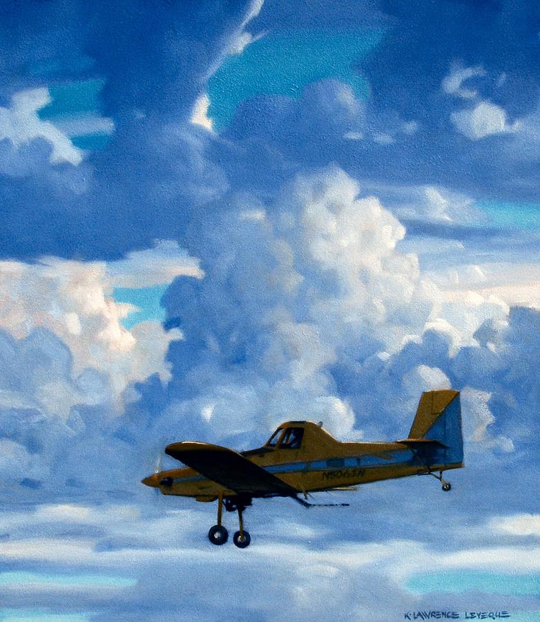 Crop Duster Painting by Kevin Leveque