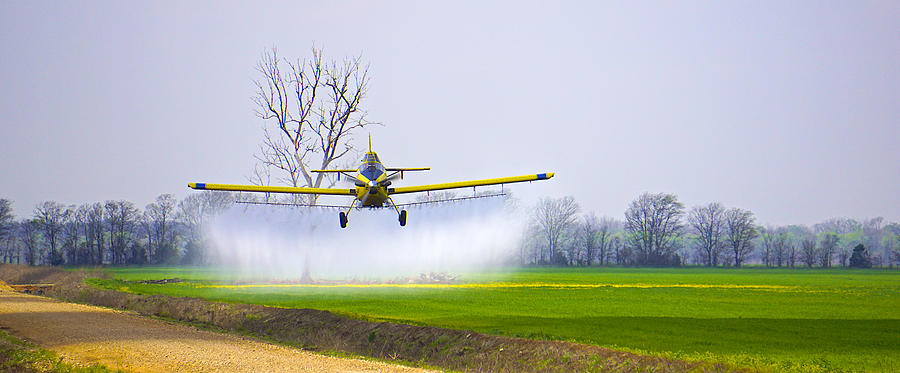 Daredevil Photograph - Precision Flying - Crop Dusting 1 of 2 by Norma Brock