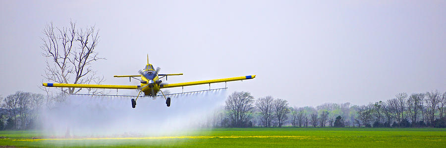 Daredevil Photograph - Too Close for Comfort - Crop Dusting 2 of 2 by Norma Brock