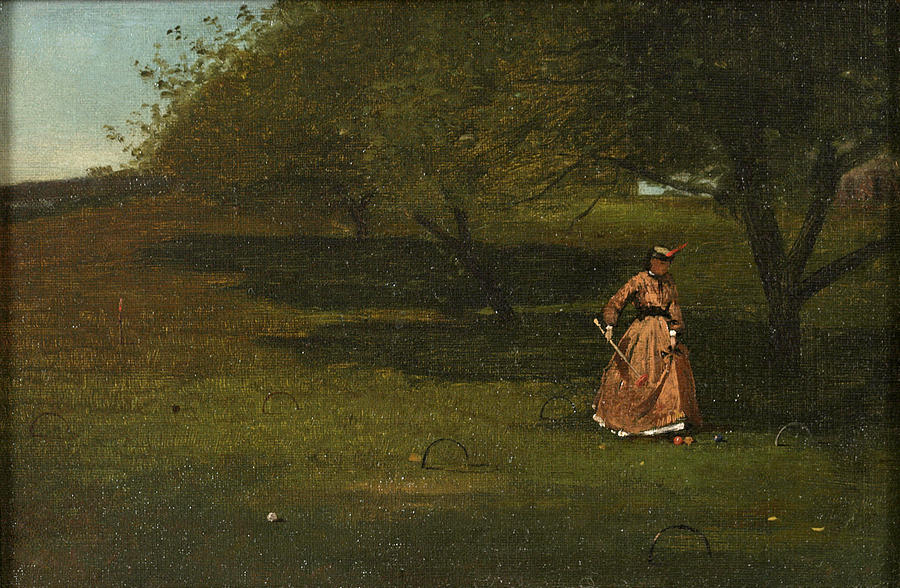 Croquet Player Painting by Winslow Homer