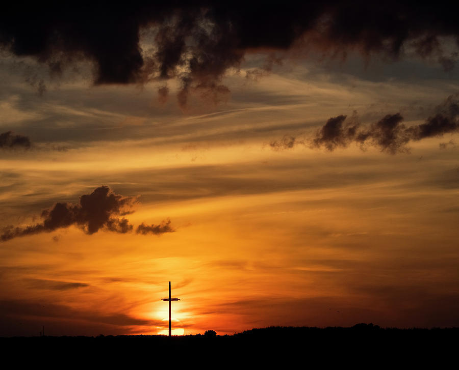 Cross at Sunset Photograph by David Kay