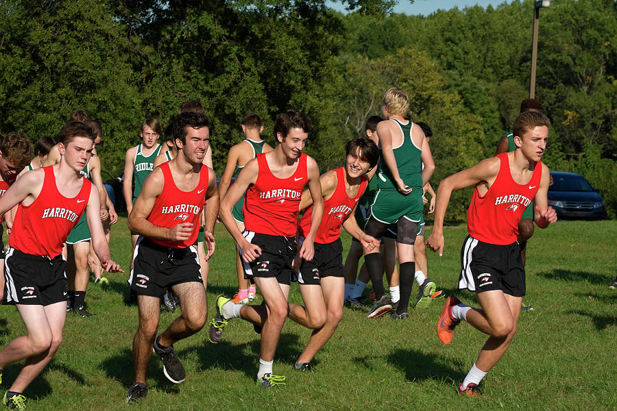 Sports Photograph - Cross Country Meet by Sally Weigand
