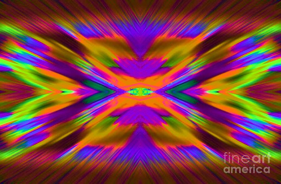Abstract Digital Art - Cross Fire by Lorles Lifestyles Abstract Digital Art - Cross Fire by Lorles Lifestyles