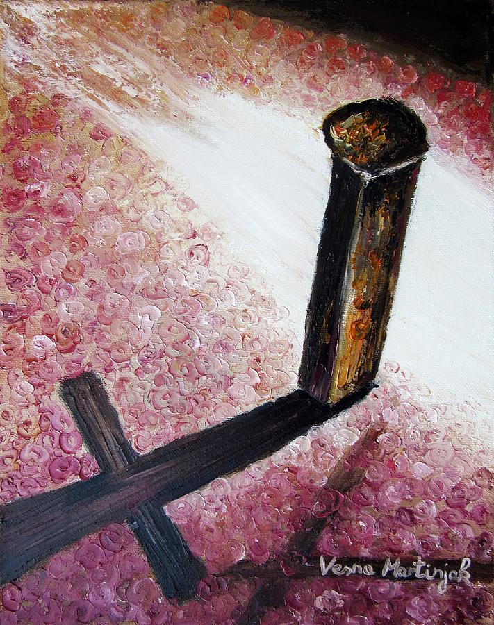 Cross hopes Painting by Vesna Martinjak