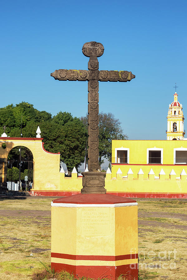 Architecture Photograph - Cross in Cholula, Mexico by Jess Kraft
