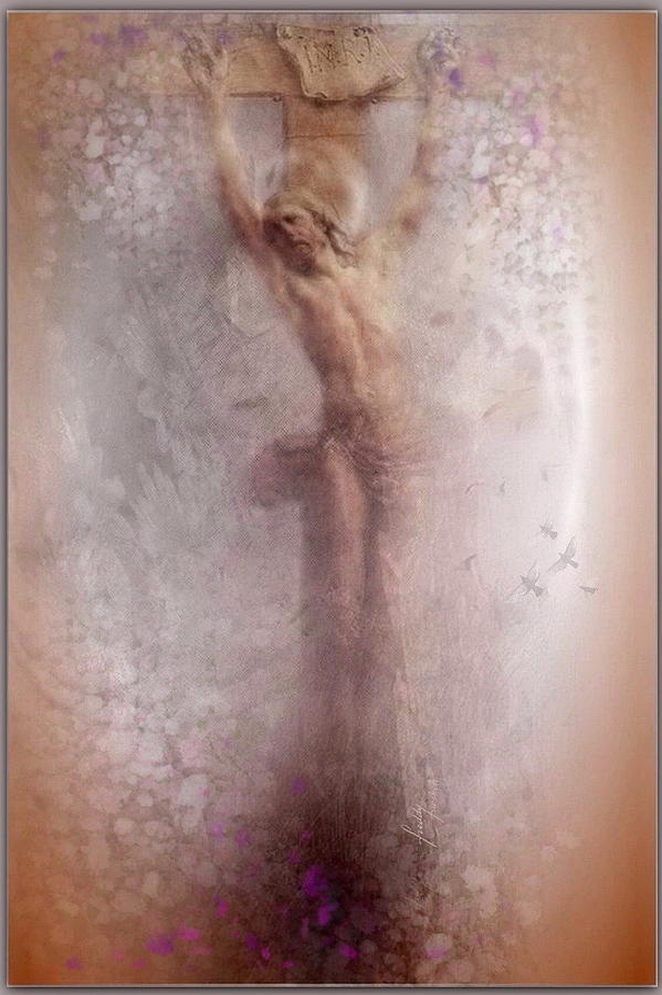 Jesus Christ Digital Art - Cross of Love by Freddy Kirsheh