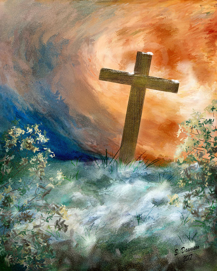 Cross of Remembrance Digital Art by Shirley Dawson - Fine Art America