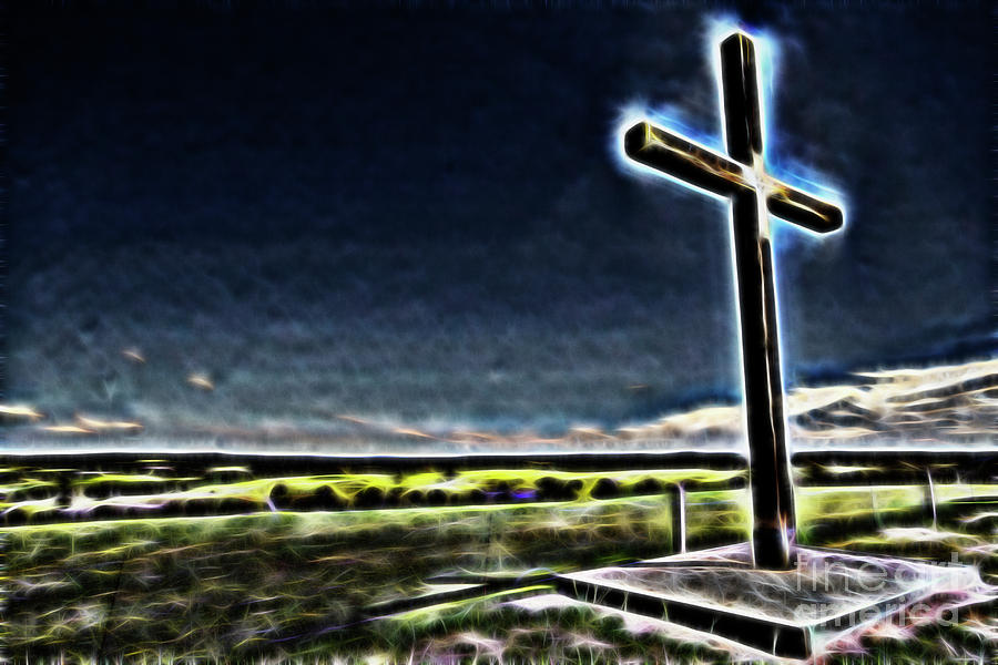 Cross on the Hill Photograph by Douglas Barnard