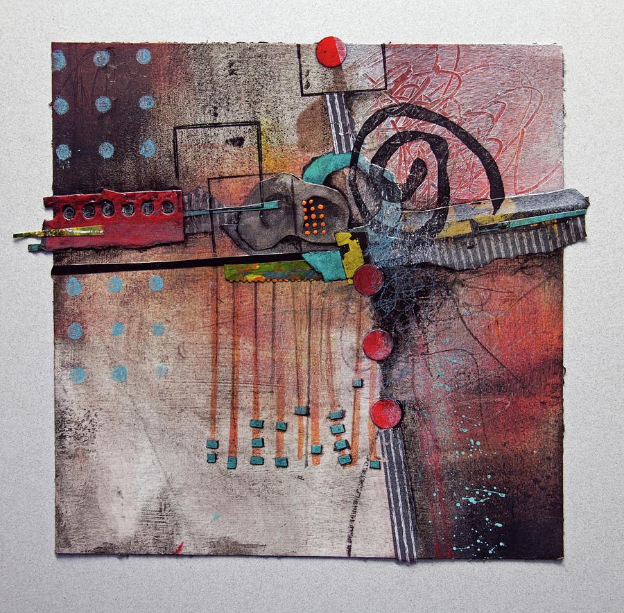 Abstract Mixed Media - Cross Roads by Laura Lein-Svencner