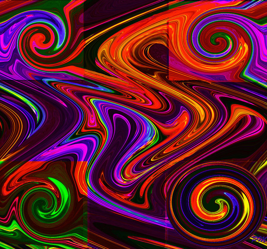 Cross Twirly Digital Art by Phillip Mossbarger
