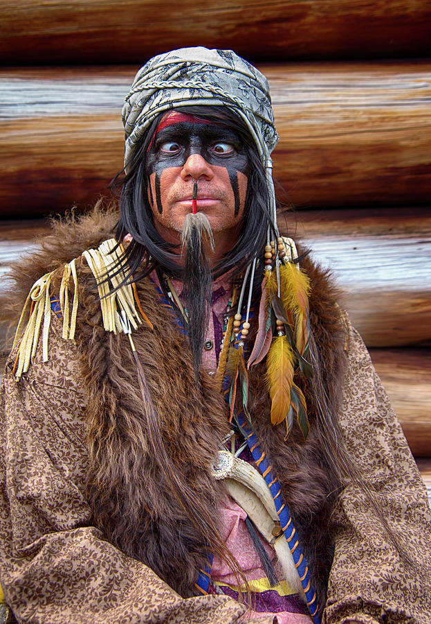 Crossed Eyed Crazy Indian Photograph by Jennifer Stackpole - Fine Art  America