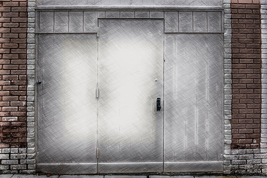 Crosshatched Doors Digital Art by John Haldane