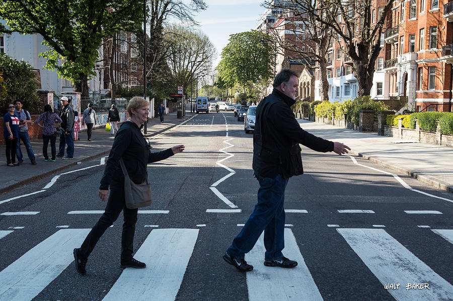 Crossing Abbey Road Photograph by Walt  Baker