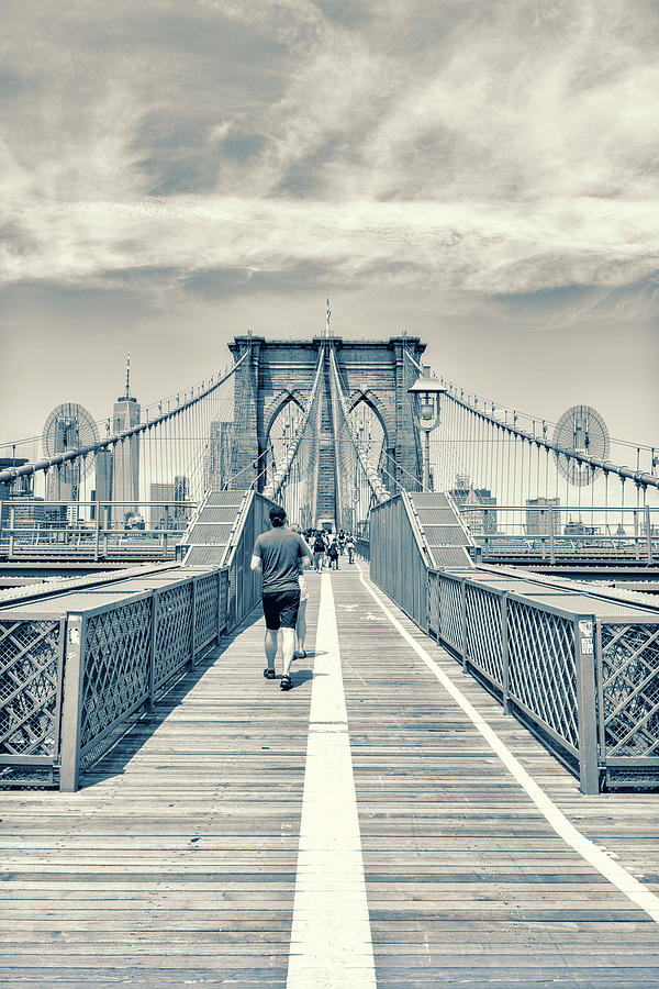 Crossing the Bridge Photograph by Sandi Kroll