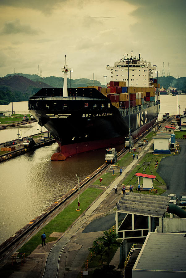 Crossing the Panama Canal Photograph by Iris Greenwell