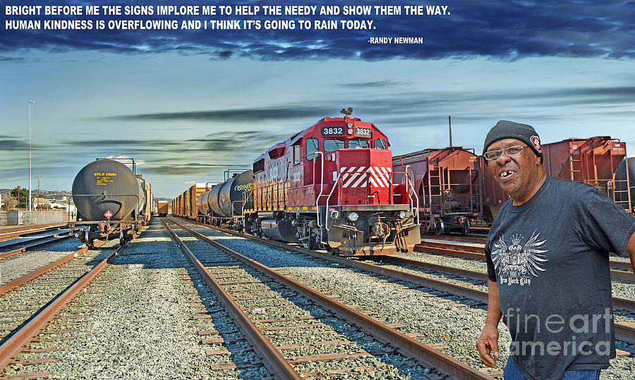 Crossing the Train Tracks II Digital Art by Jim Fitzpatrick
