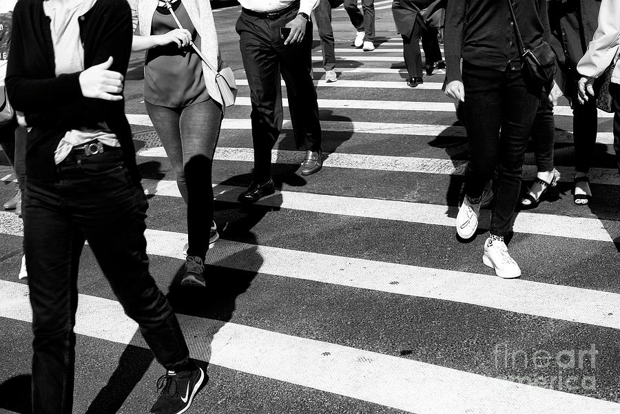 Crossings Chaos New York City Photograph by John Rizzuto