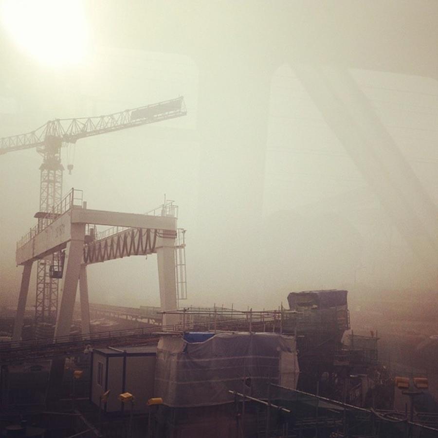 London Photograph - #crossrail #bow #london #construction by Julie Featherstone