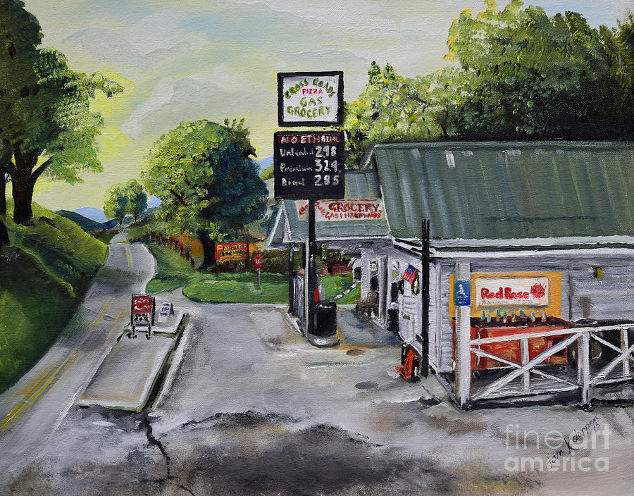 Crossroads Grocery - Elijay, GA - signed Painting by Jan Dappen