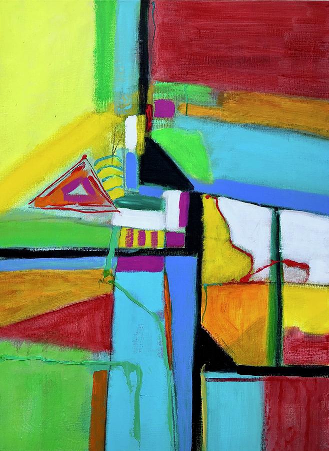 Abstract Painting - Crossroads I by Donna Ferrandino